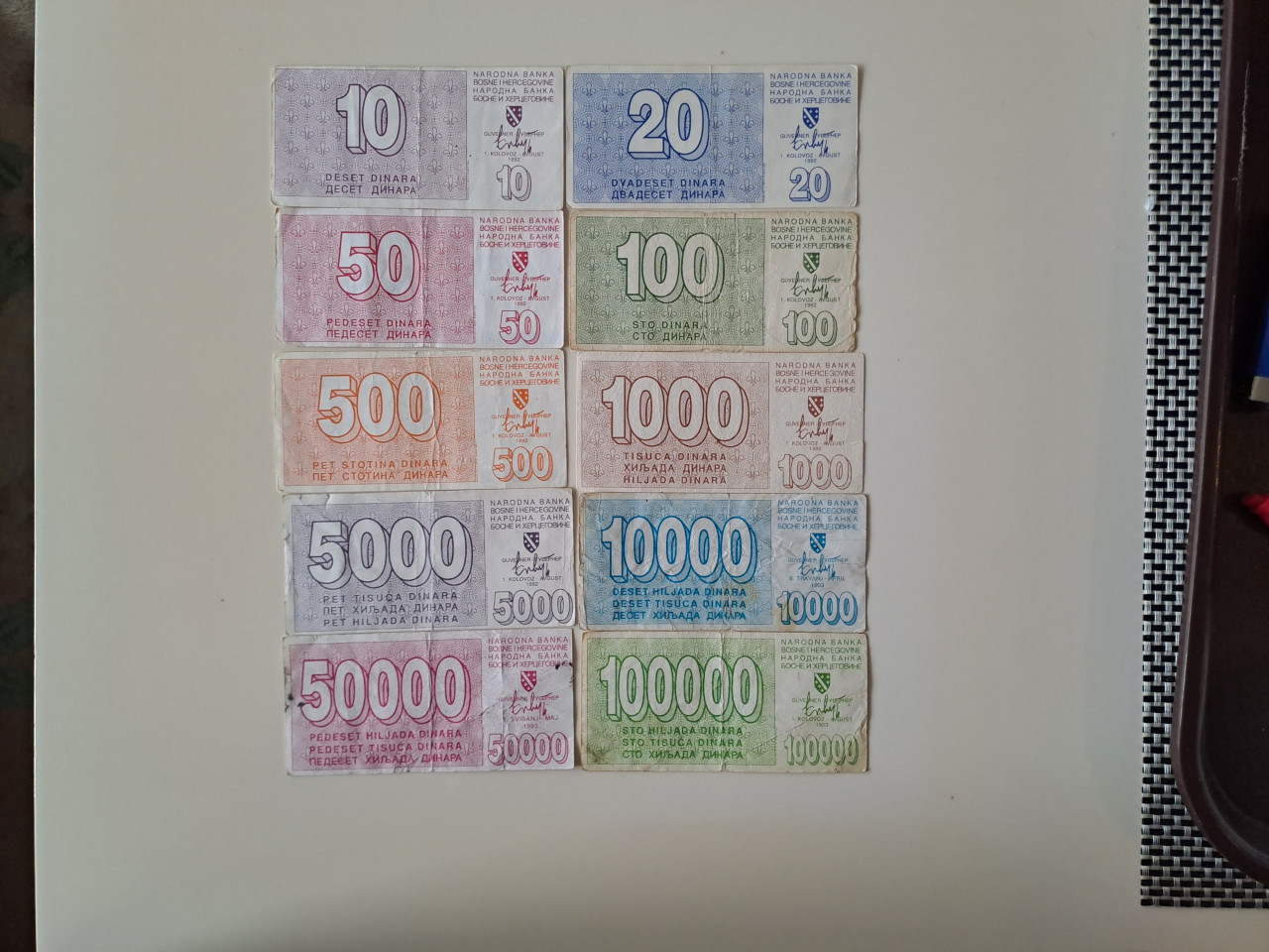 Lot Sarajevski novčani bonovi serija AKCIJA