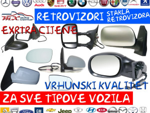 Retrovizori za sve tipove vozila