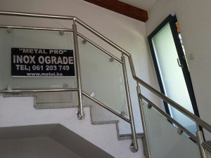 Staklene stubišne inox ograde staklo ograda lamistal