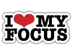 Auto naljepnica I LOVE MY FOCUS