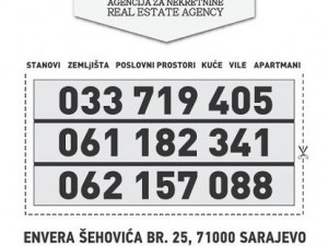 DVOIPOSOBAN ILI TROSOBAN STAN U NOVOM SARAJEVU