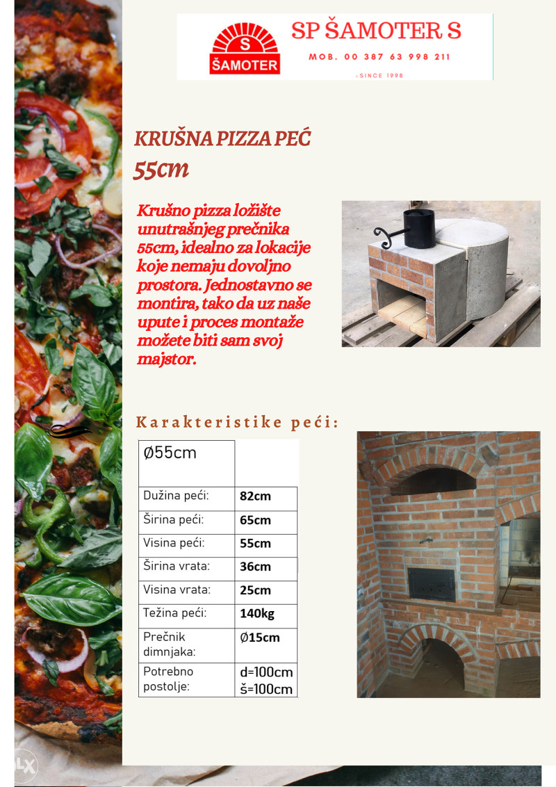 Pizza Pica pec - krusna pec na drva