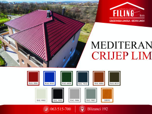 22/1080 "MEDITERAN" Lim u obliku crijepa