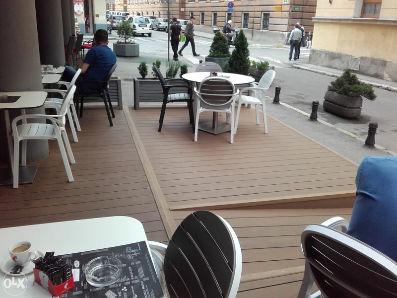 WPC decking ,podne obloge za terase,bašte,bazene.