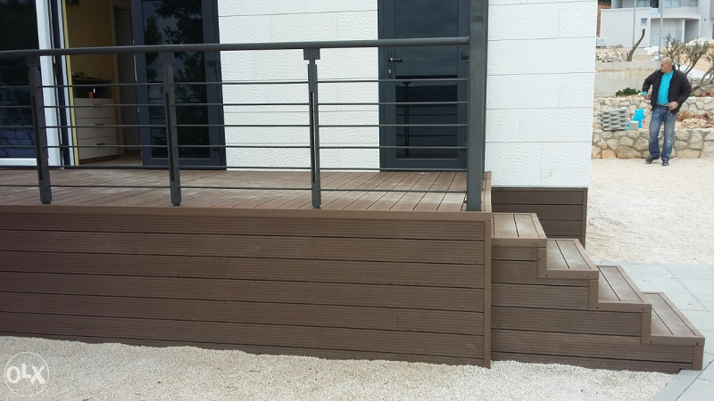 WPC decking ,podne obloge za terase,bašte,bazene.