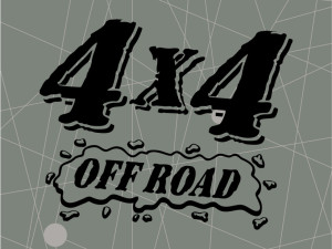 Auto naljepnice 4x4 OFF ROAD naljepnica stiker