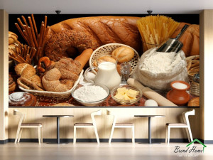 FOTOTAPETE 3D TAPETE TAPETA PEKARA PEKARSKI PEKARSKA PECIVA