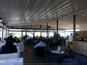 Tende, WPC pod, ratan namještaj, zastakljenje