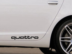 Auto naljepnica AUDI QUATRO naljepnice stikeri
