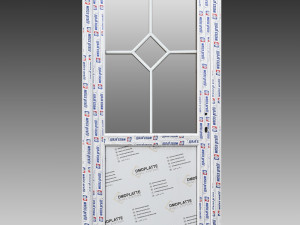 PVC ULAZNA VRATA (POLUSTAKLENA)