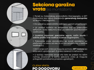 Garažna vrata - Sekciona (sa montažom) 1.300 KM GFT