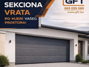 Garažna vrata - Sekciona (sa montažom) 1.300 KM GFT