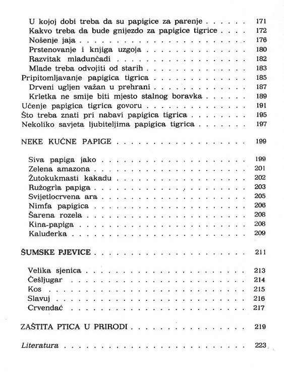 Knjiga KANARINCI I PAPIGE  (Vistrička i Andrijašević)