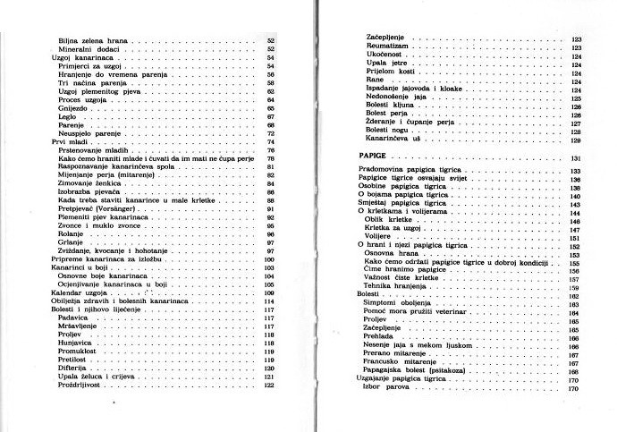 Knjiga KANARINCI I PAPIGE  (Vistrička i Andrijašević)