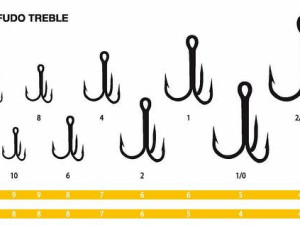 Fudo Treble Nr.2 Crni Nikel 6kom./Pak. [12946]