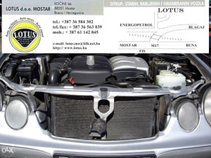 Mercedes E klasa 200CDI 99/02-hladnjak vode (ostali dijelovi)