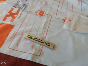 ZNAK Audi QUATTRO quatro Ljepljivi