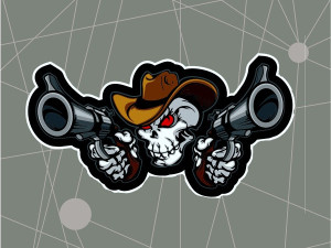 Auto naljepnica Cowboy stiker naljepnice