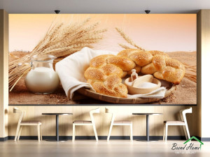 FOTOTAPETE 3D TAPETE TAPETA PEKARA PEKARSKI PEKARSKA PECIVA