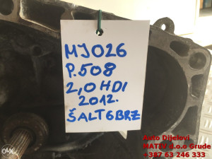 Mjenjač Peugeot 508 2,0 HDI 2012. 6 brzina