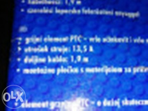 GRIJALICA ZA AUTO NOVO NA TRZISTU