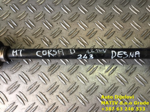 Poluosovina desna Opel Corsa D 1,2 16V 2006-2011