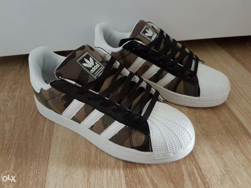 ADIDAS SUPERSTAR MASKIRNE NOVI MODEL "CIJENA 55KM" - Tene/Patike za  mukarce - OLX.ba