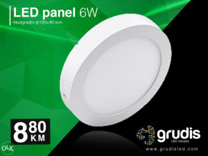 LED panel 6W nadgradni