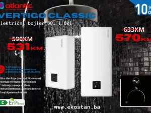 Atlantic bojler VERTIGO 50l i 80l /MOGUĆA UGRADNJA/AKCIJA -10%