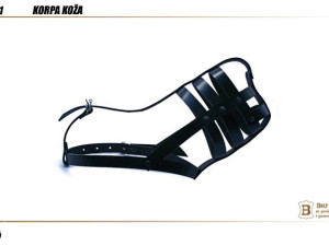 KOŽNA BRNJICA ZA PSA 1021 KORPA KOŽA  ROTVAJLER