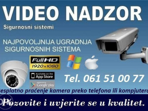 Video nadzor Full HD kamere 2.0MP, HDD 500GB