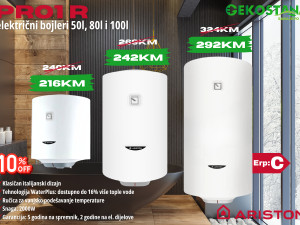 Ariston el. bojler PRO1 R 50l/80l/100l /montaža 80KM