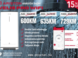 AKCIJA! Ariston bojler VELIS PRO WIFI 50l /MOGUĆA UGRADNJA U KS!
