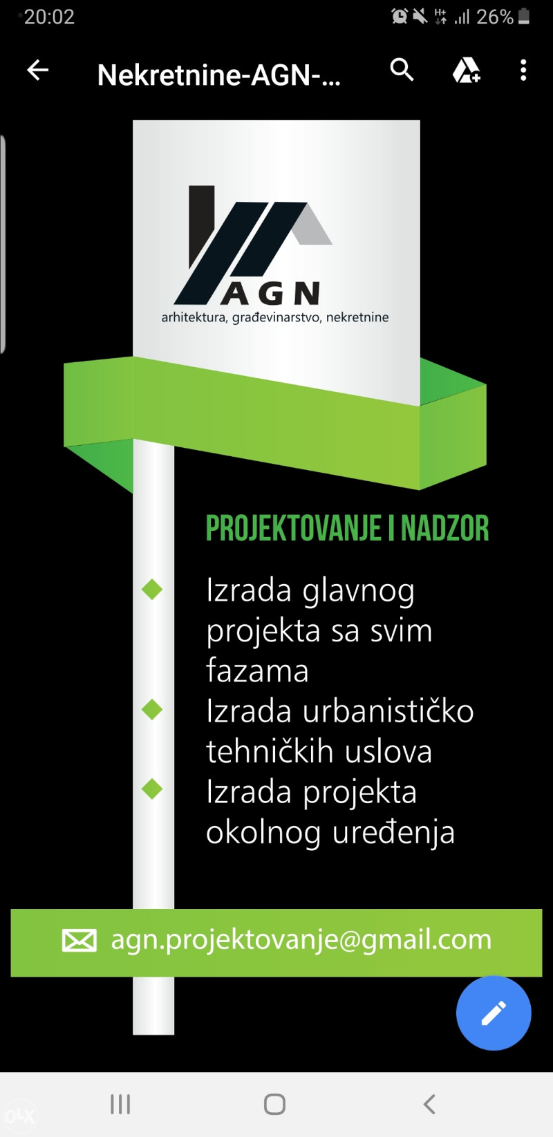 PROJEKTOVANJE 065184677 www.agn-nekretnine