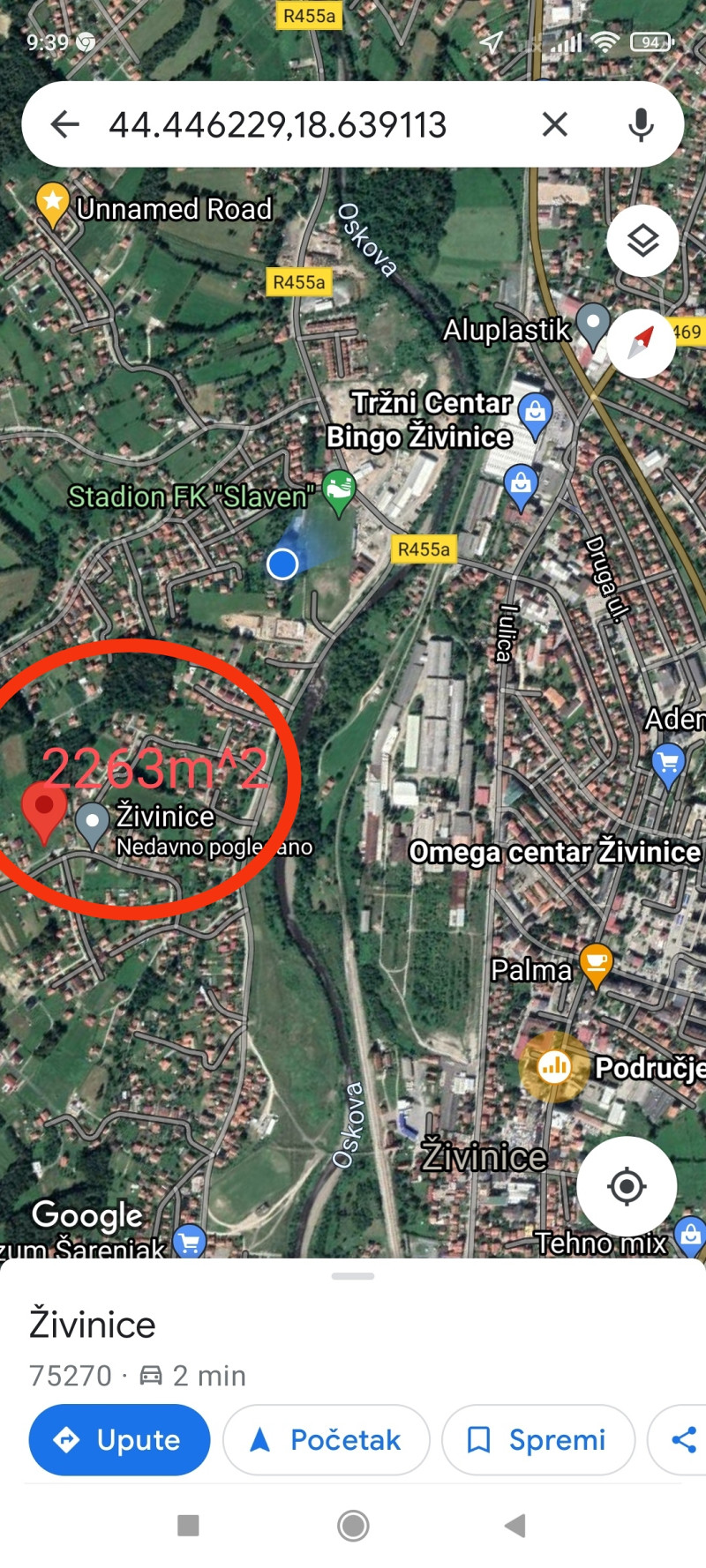 Zemljište plac Lug Živinice / Plac Šarenjak /Plac iza Binga 5