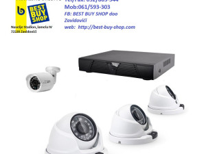 AHD snimač  3 unutrašnje i 1 vanjska  kamera