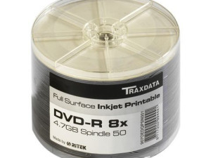 Printabilni DVD Traxdata DVD-R PRN F SP50 AW 8X 50kom