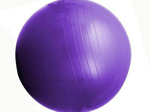 PILATES LOPTA, Lopta za gimnastiku - ljubičasta 65cm