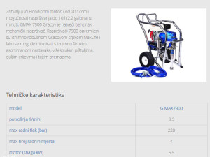 Graco - GMAX 7900 - benzinski raspršivač premaza