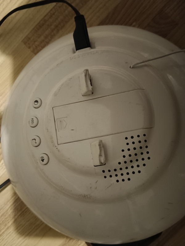 Radio Sat Alarm svjetlo lampa