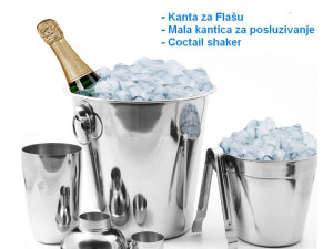 Set za Serviranje Leda i Sampanjca