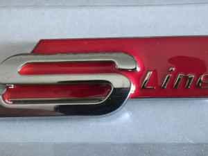 Znak / Natpis - S - line - crveni