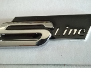 Znak / Natpis - S - line - crni