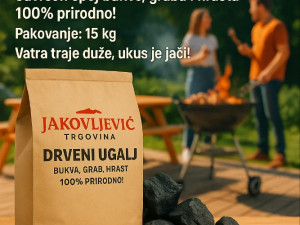 Drveni ugalj za roštilj vreća 12-15 kg
