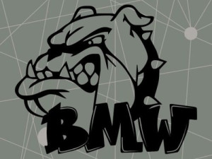 Auto naljepnica BULDOG BMW stikeri naljepnice