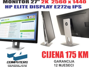 MONITOR HP 27" 2K 2560x1440  IPS QHD