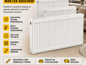 Radijator pločasti 22k 600 x 1000