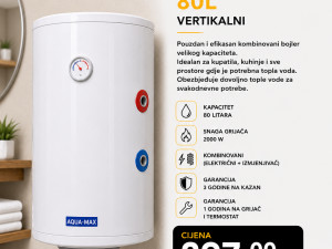 Bojler AQUA-MAX Leov kombinovani univezalni 80l