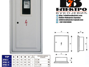 ELEKTRO ORMAR ORMARI PVC KPMO 1D SIFRA:1548