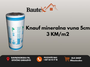 Staklena vuna / mineralna 5cm - KNAUF NATUROLL PLUS